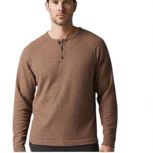 Joseph Abboud Brown Merino‎ Wool Blend Sweater Large